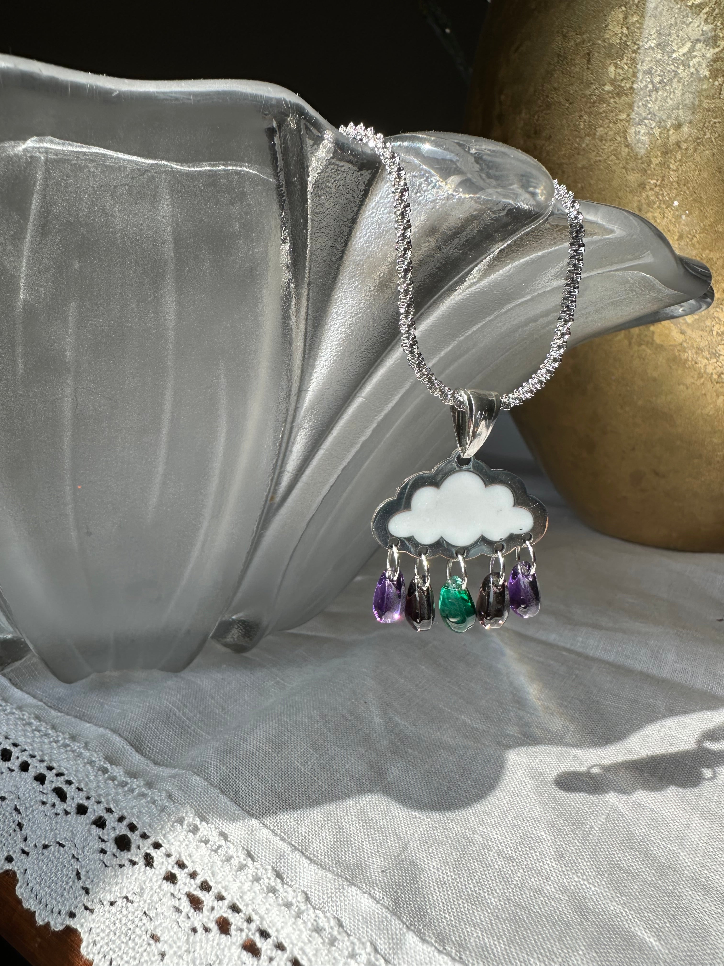 Collana nuvolettasú variante argento