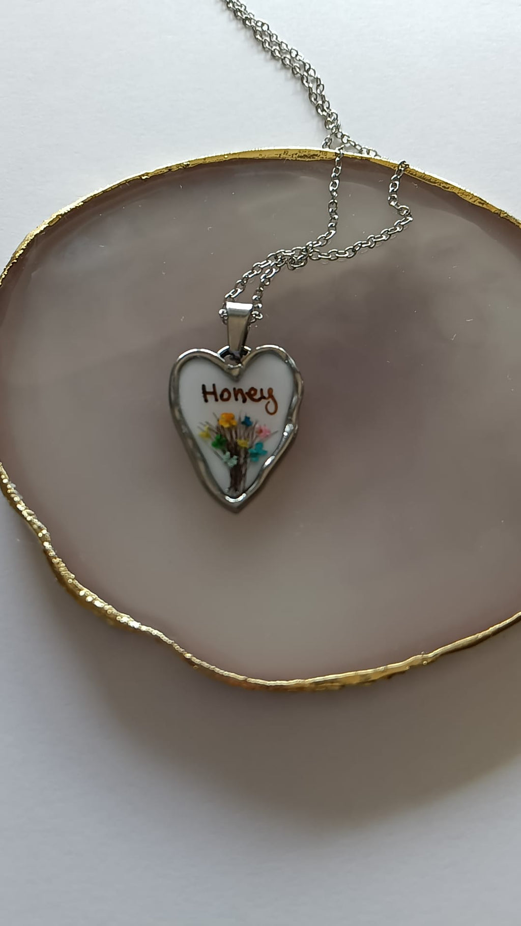 Collana con ciondolo personalizzato con i peli del tuo animale del cuore