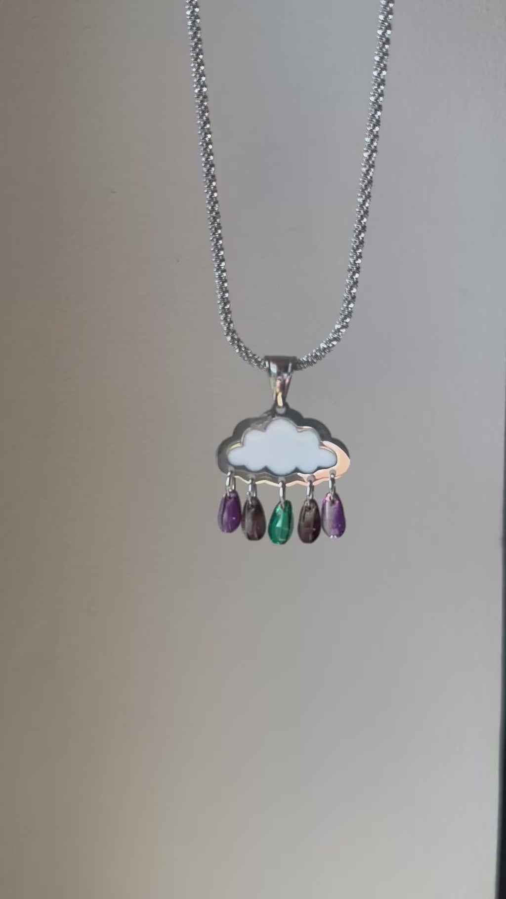 Collana nuvolettasú variante argento